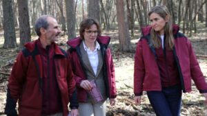 Sara Aagesen con la comisaria europea de Medioambiente